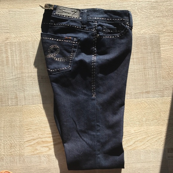 Seven7 Denim - Seven7 Dark Wash Straight Cut Jeans, Size 27